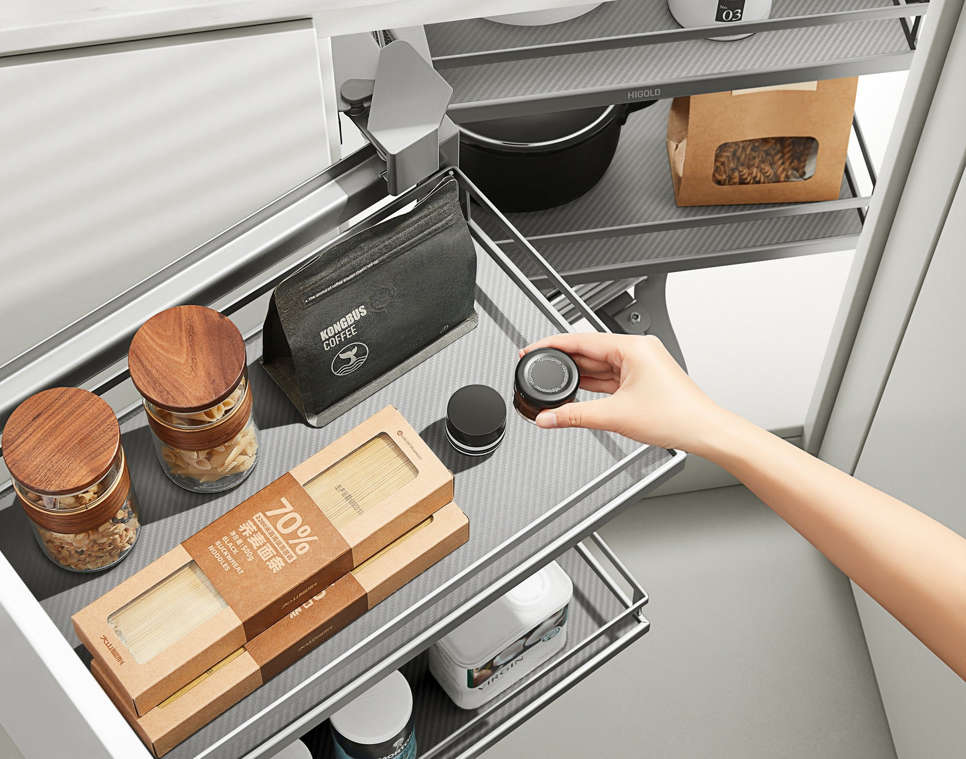 MaxiCorner Diamond Pull-Out 450mm