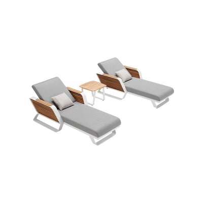 2er-Set Wing Luxus Gartenliege Set