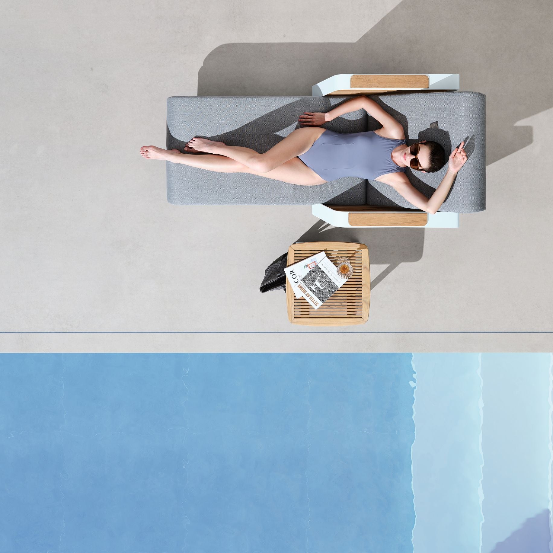 2er-Set Wing Luxus Gartenliege Set