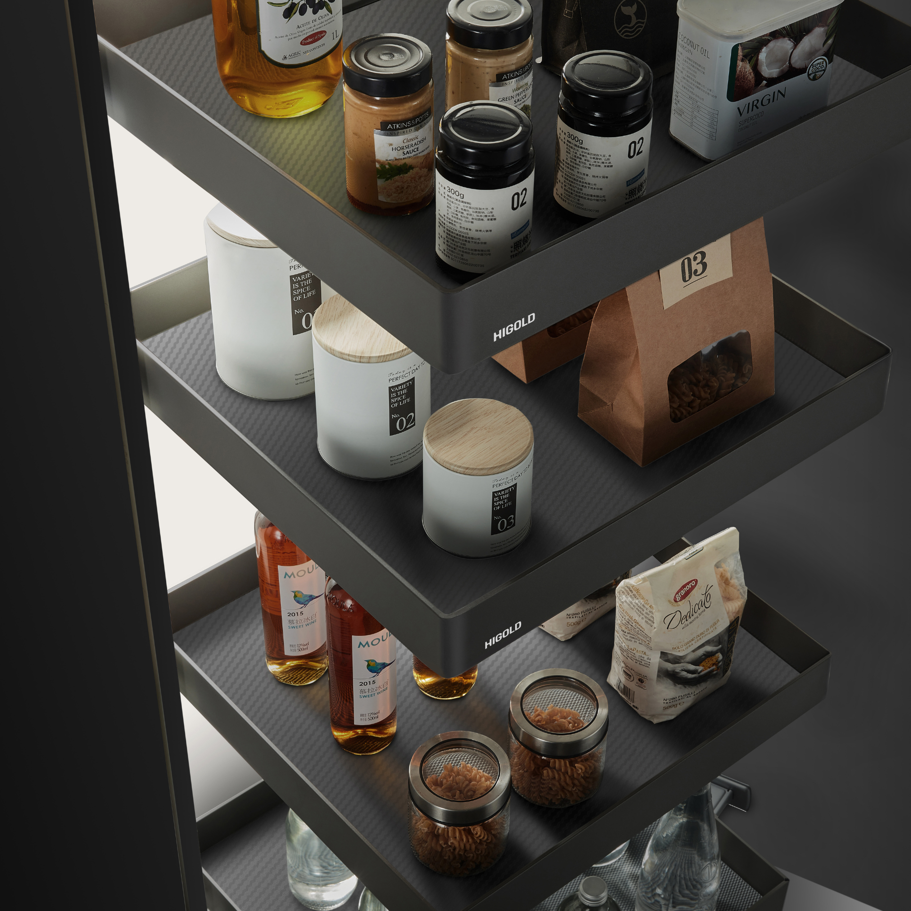 Space Swivel Pull-Out Pantry