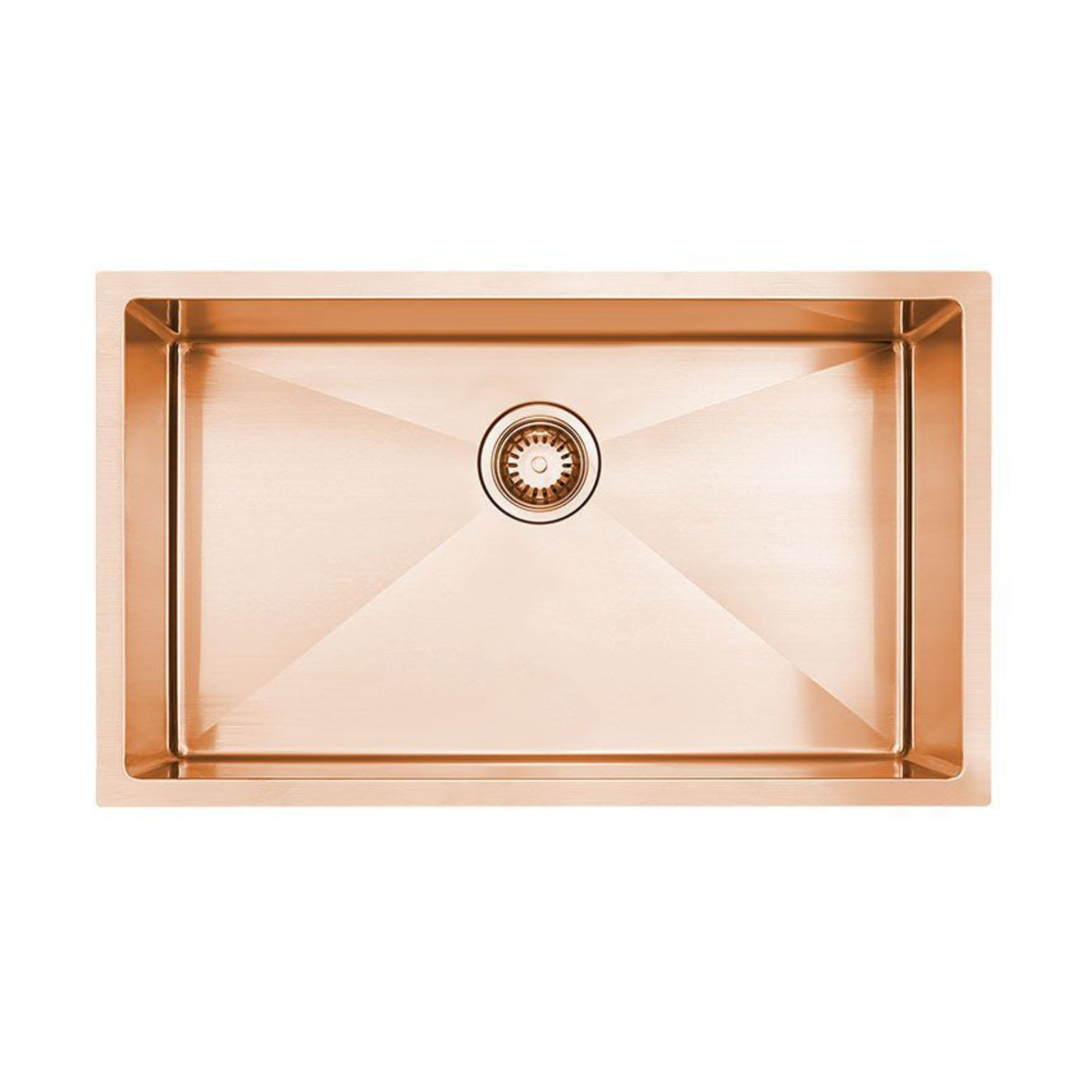 Linea – Edelstahlspüle Roségold