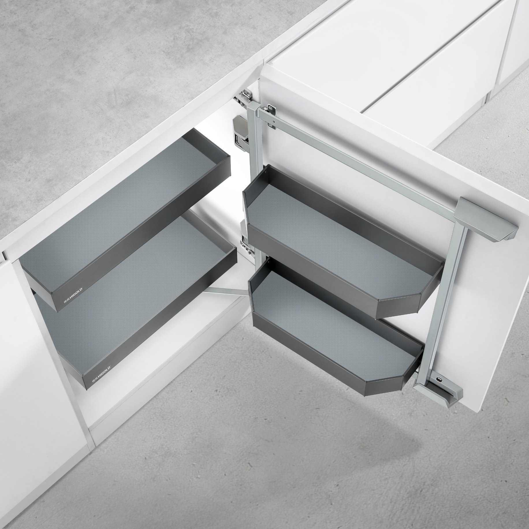 Panorama Swivel PULL-OUTmini - Set Tablare 600mm
