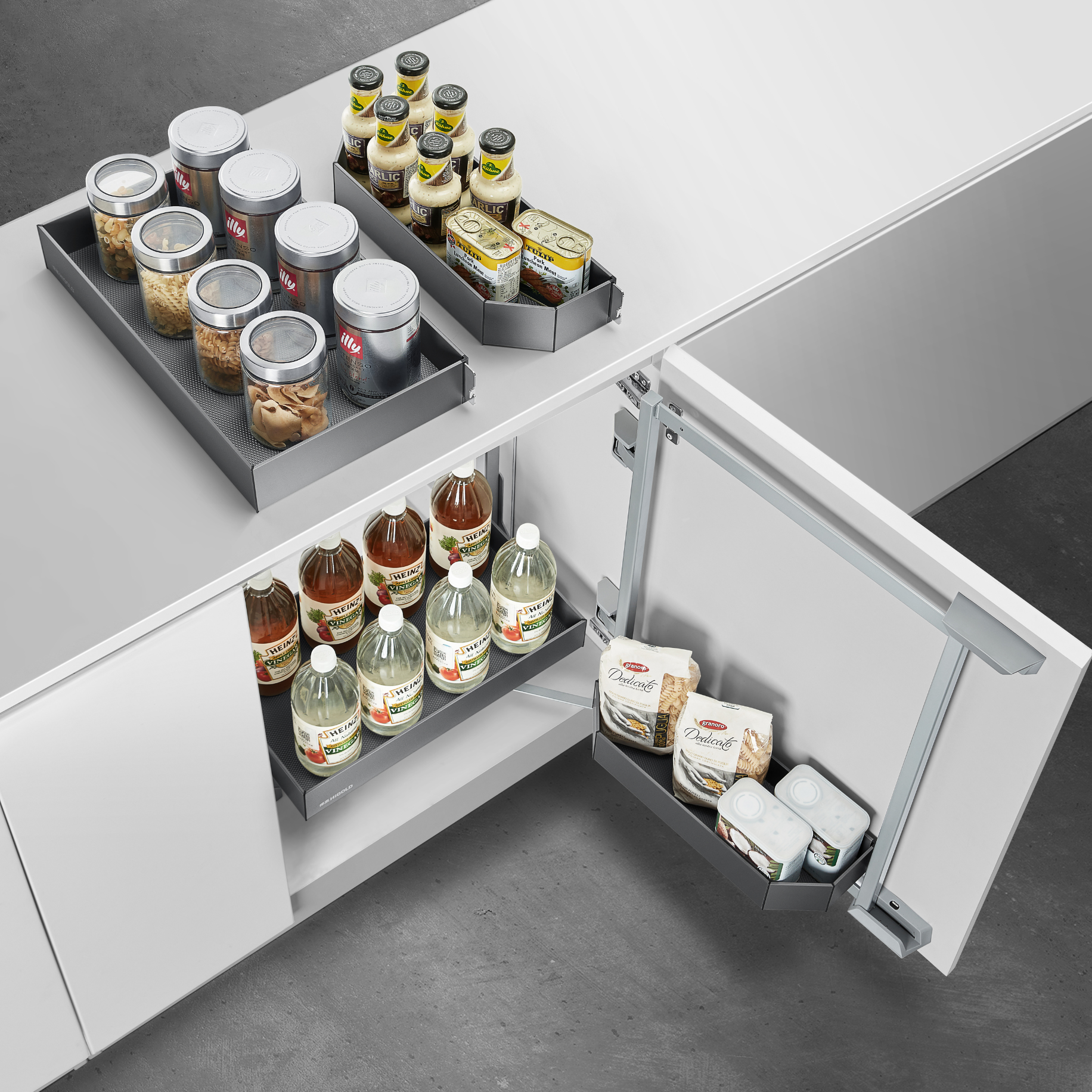 Panorama Swivel PULL-OUTmini - Set Tablare 600mm