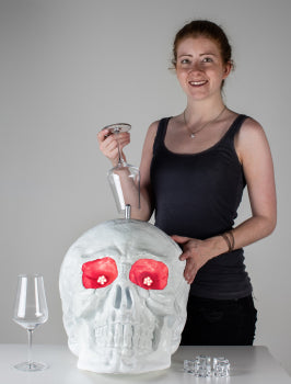 Glassfroster Ice-Chiller Skull Weiß