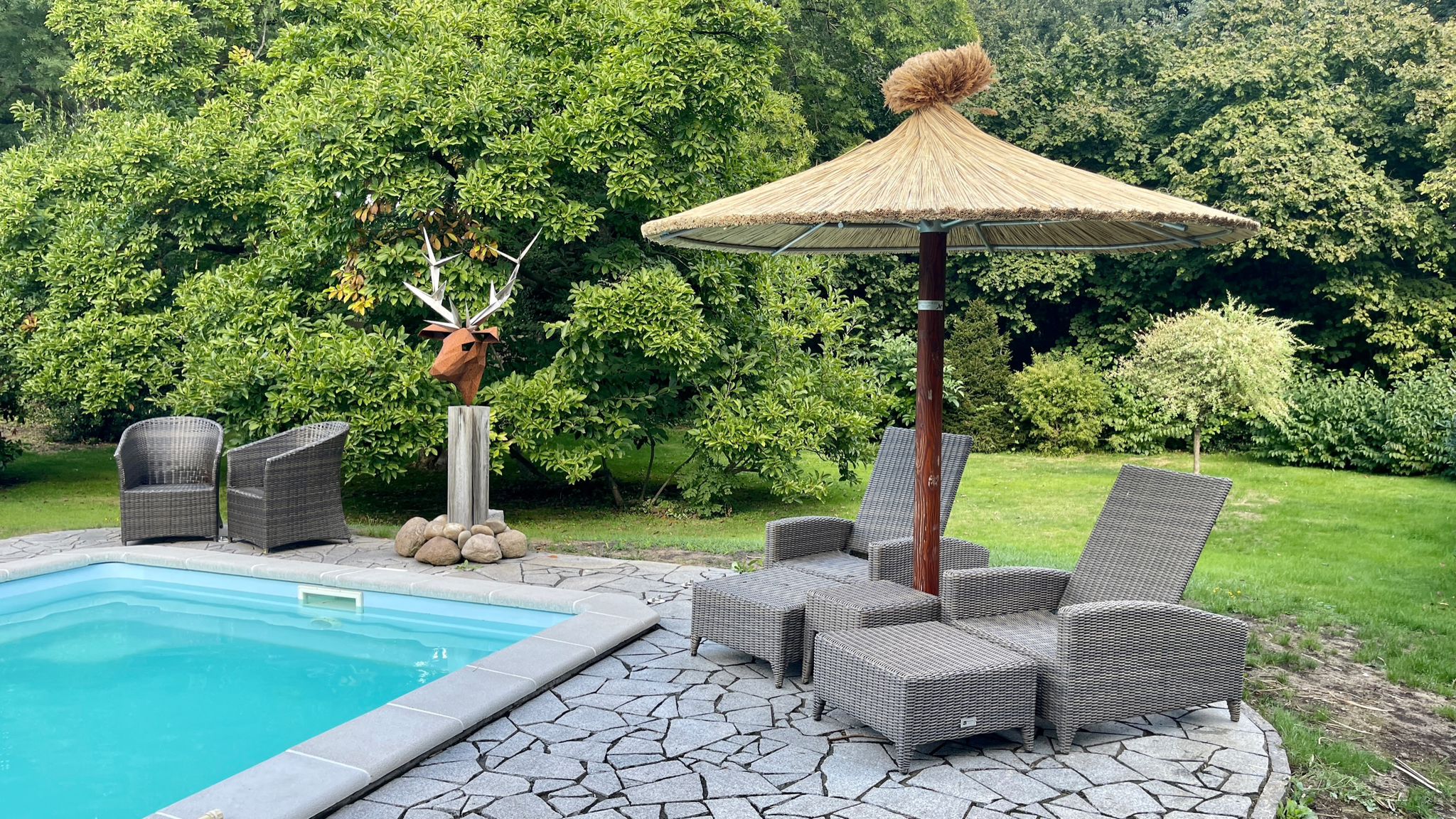 California Strohschirm Set