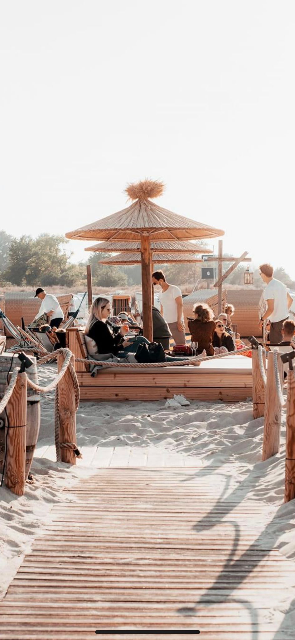 California Strohschirm Set