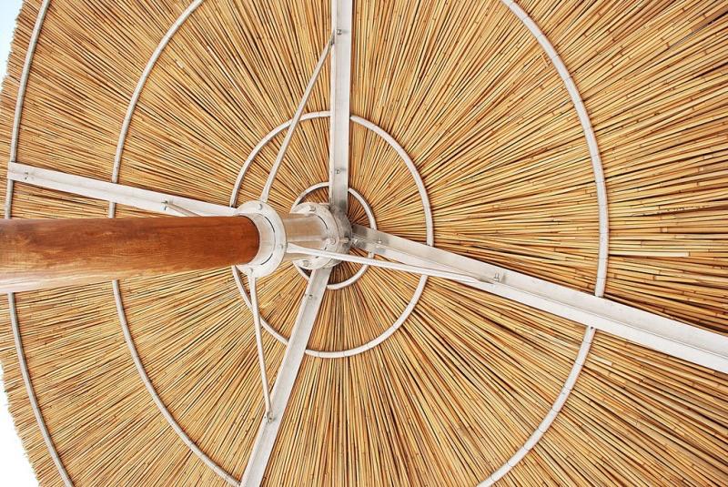 Hollywood Strohschirm Set