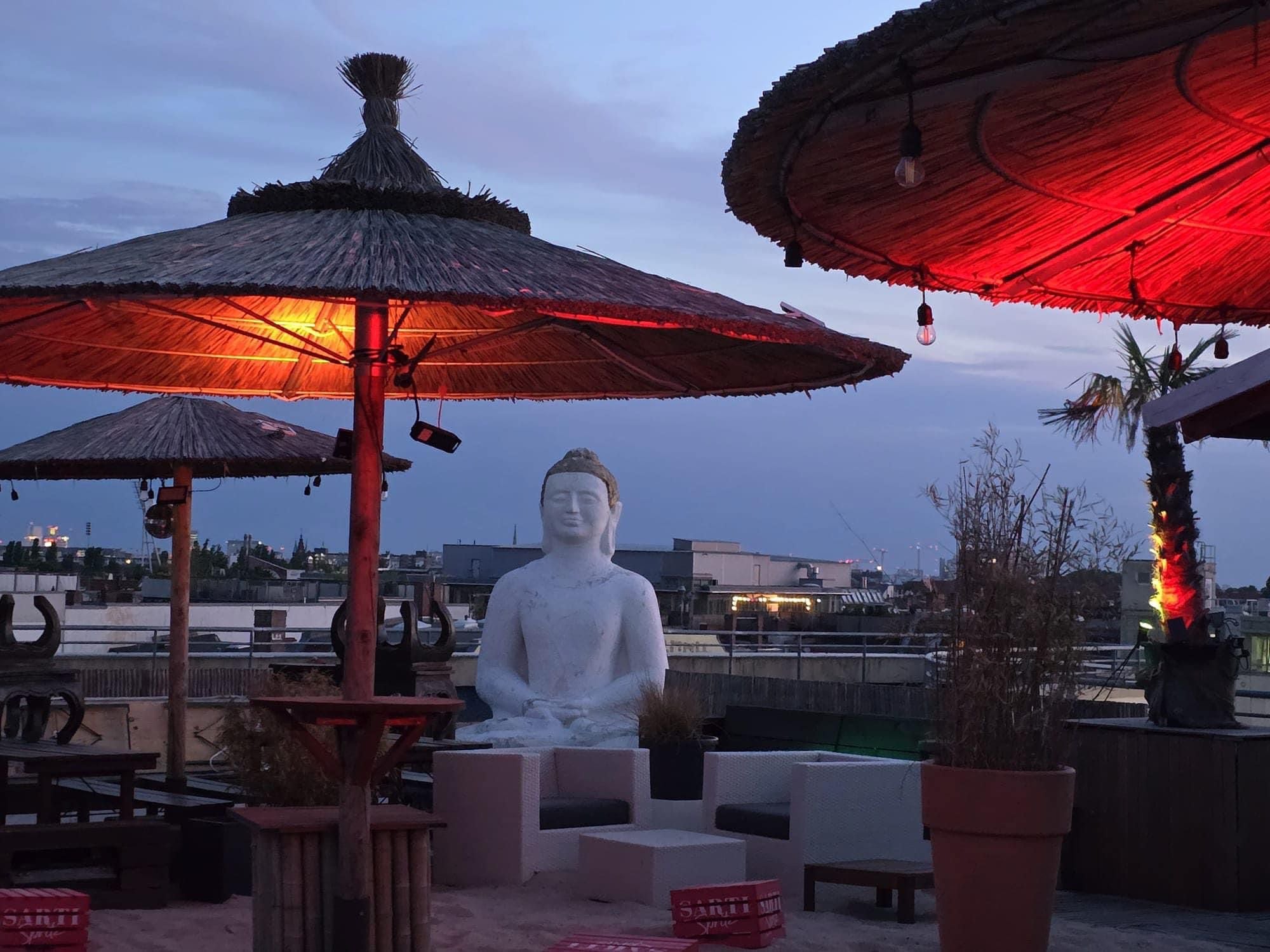 Hollywood Strohschirm Set