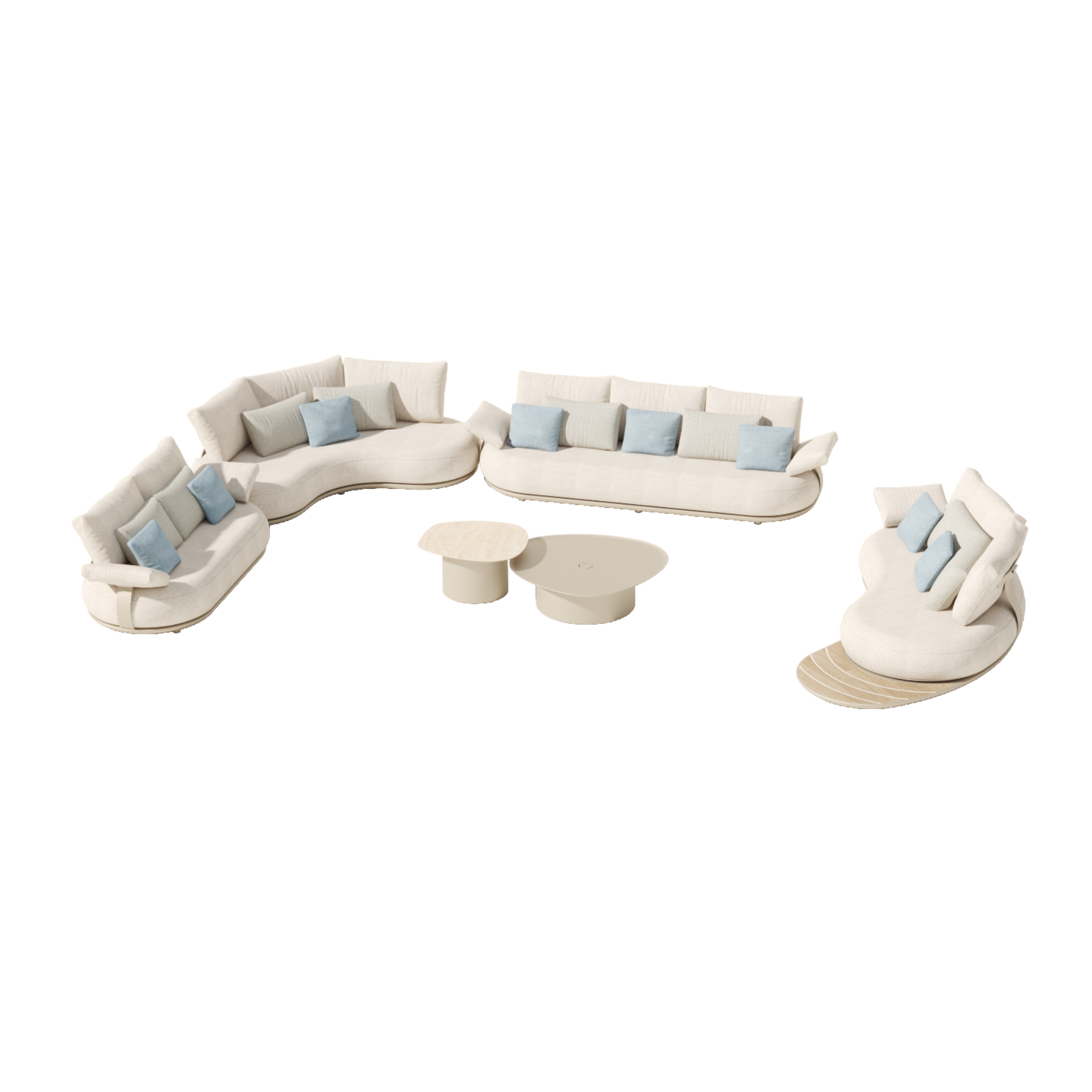 Calla Eck-Set XL Set by Claudio Bellini