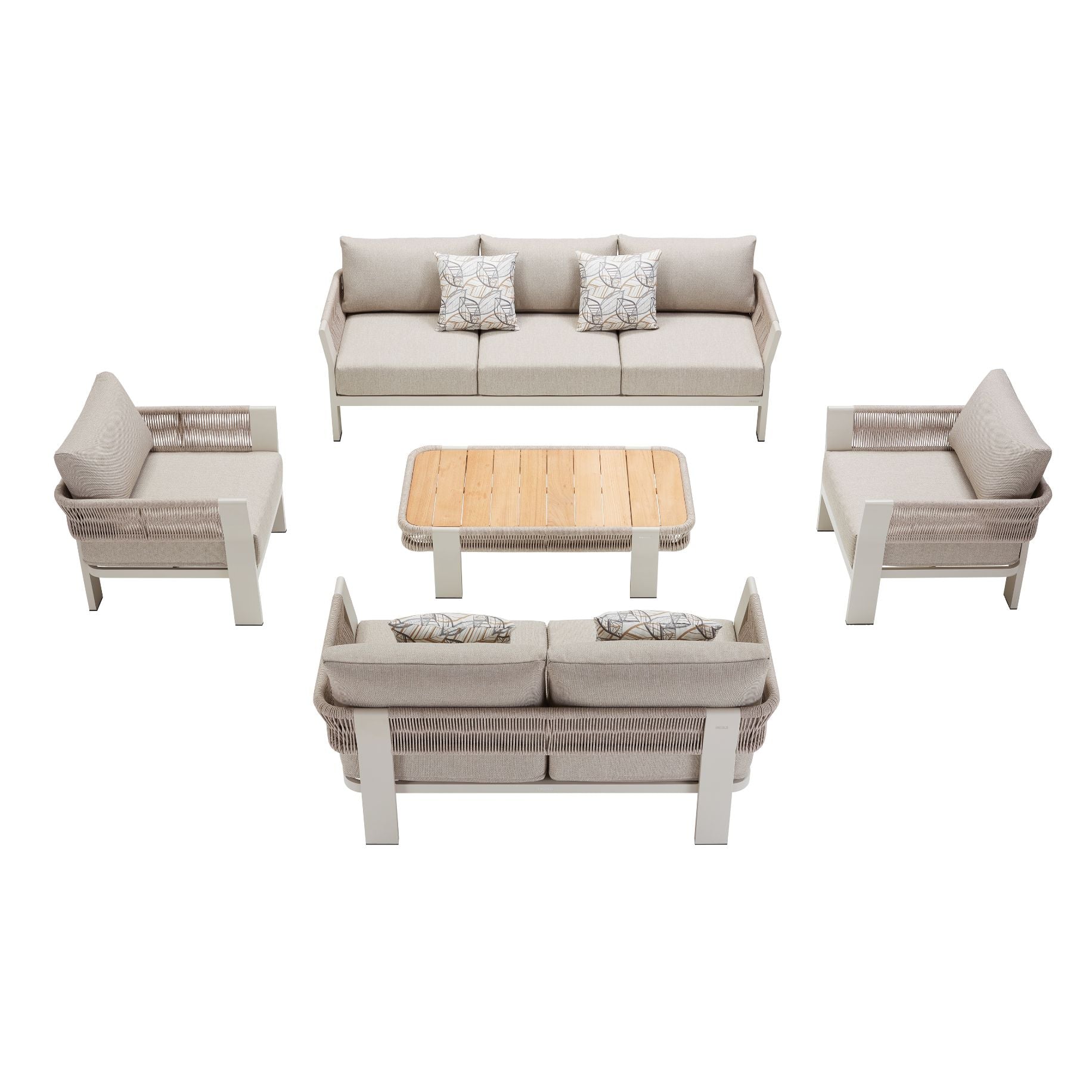 Borromeo Comfort Loungemöbel Sofa - 3er & 2er Set