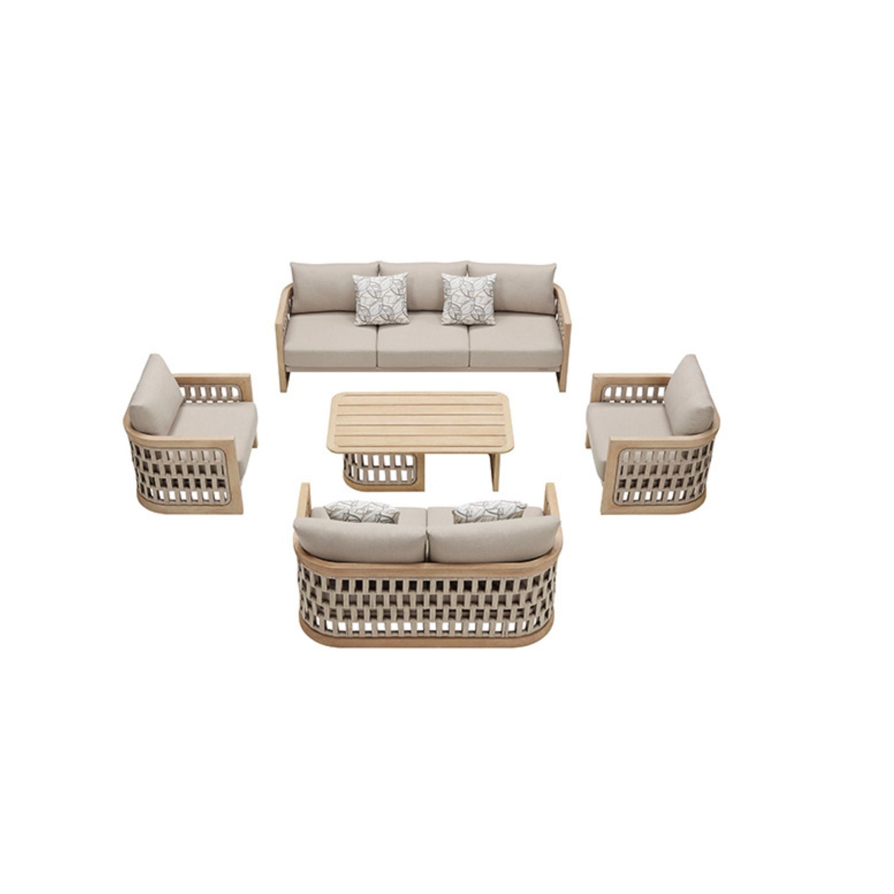 RIVA High-End Loungemöbel Sofa-3er & 2er Set