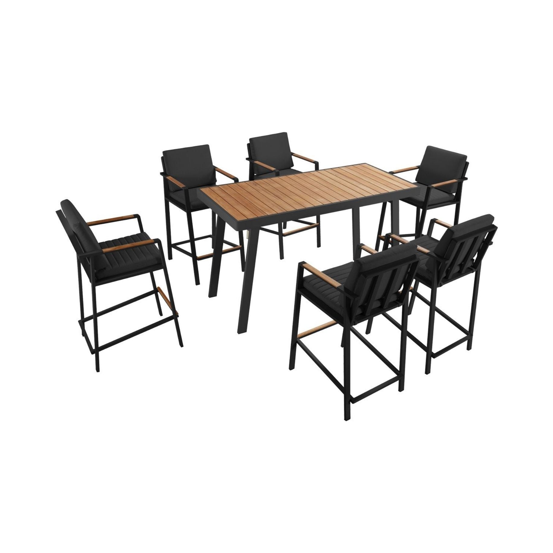 Nofi Bartischgruppe 6er-Set Schwarz