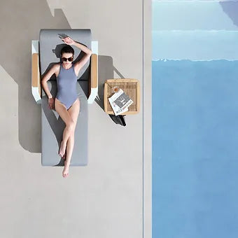 Wing Luxus Gartenliege inkl. Beistelltisch