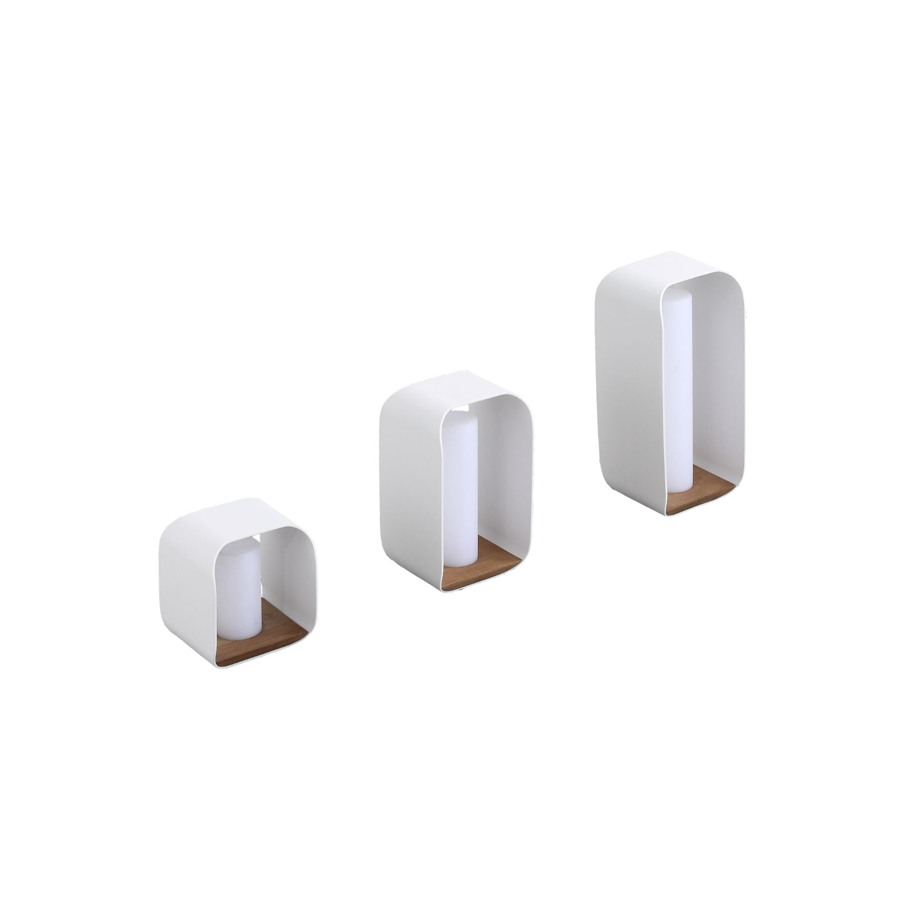 Onda Lampen 3er-Set Weiß