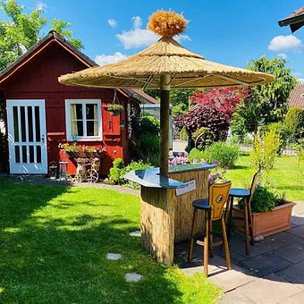 San Diego Strohschirm Set