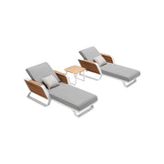 2er-Set Wing Luxus Gartenliege Set