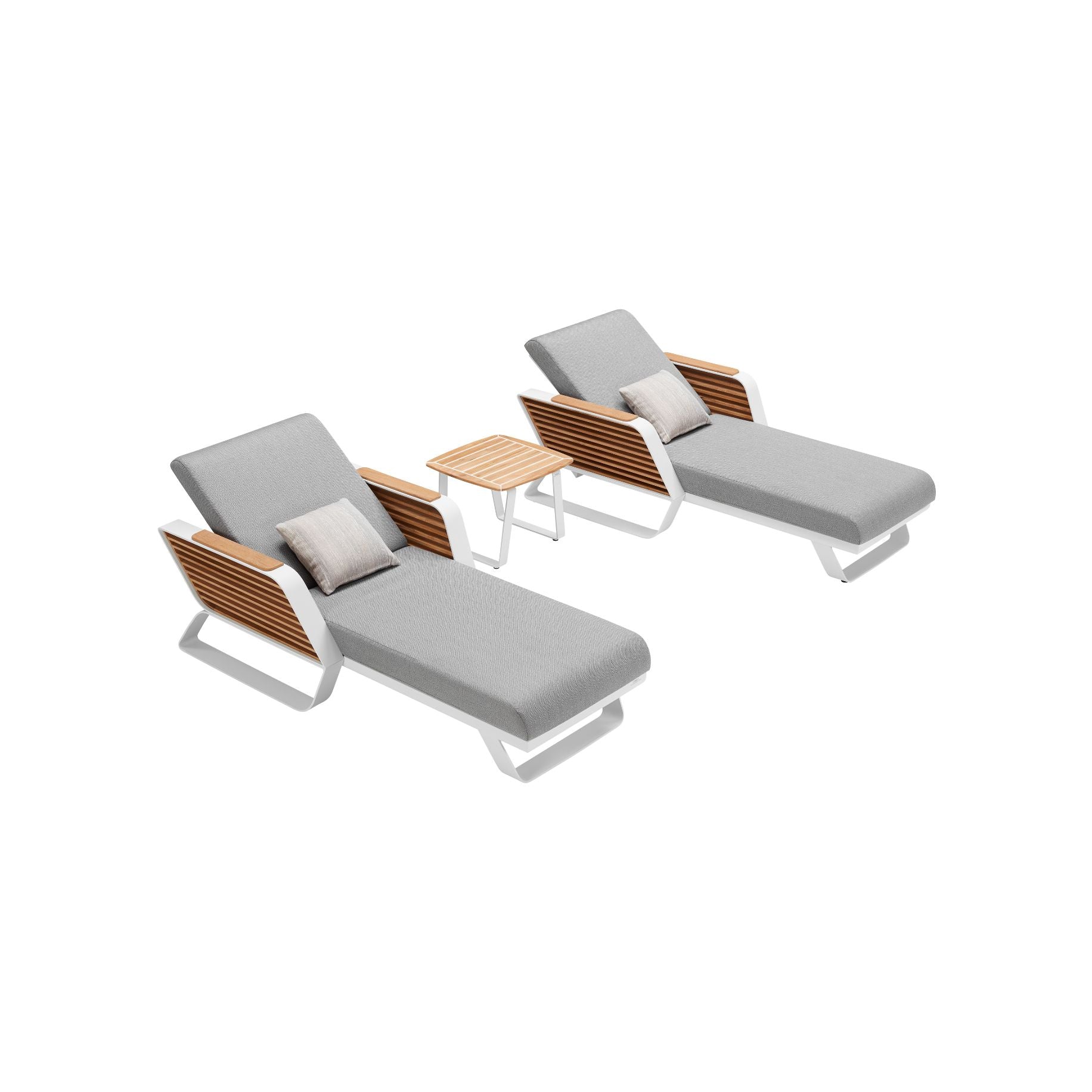 2er-Set Wing Luxus Gartenliege Set