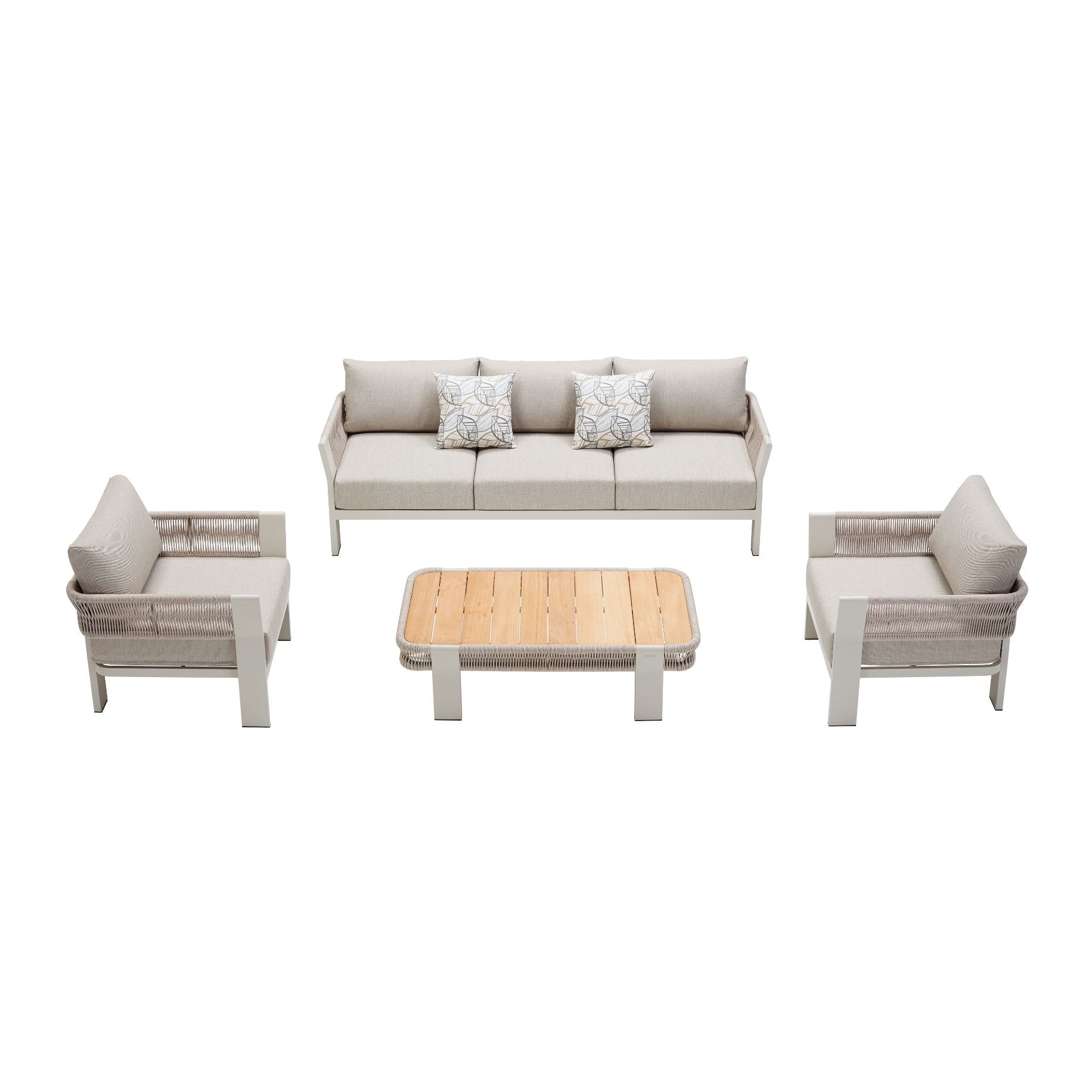 Borromeo Comfort Loungemöbel Sofa-3er Set
