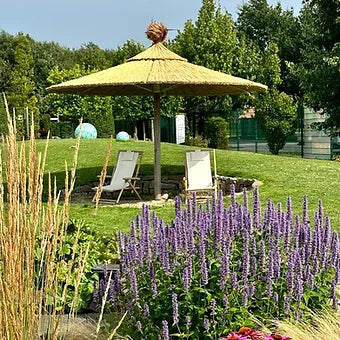 San Diego Strohschirm Set