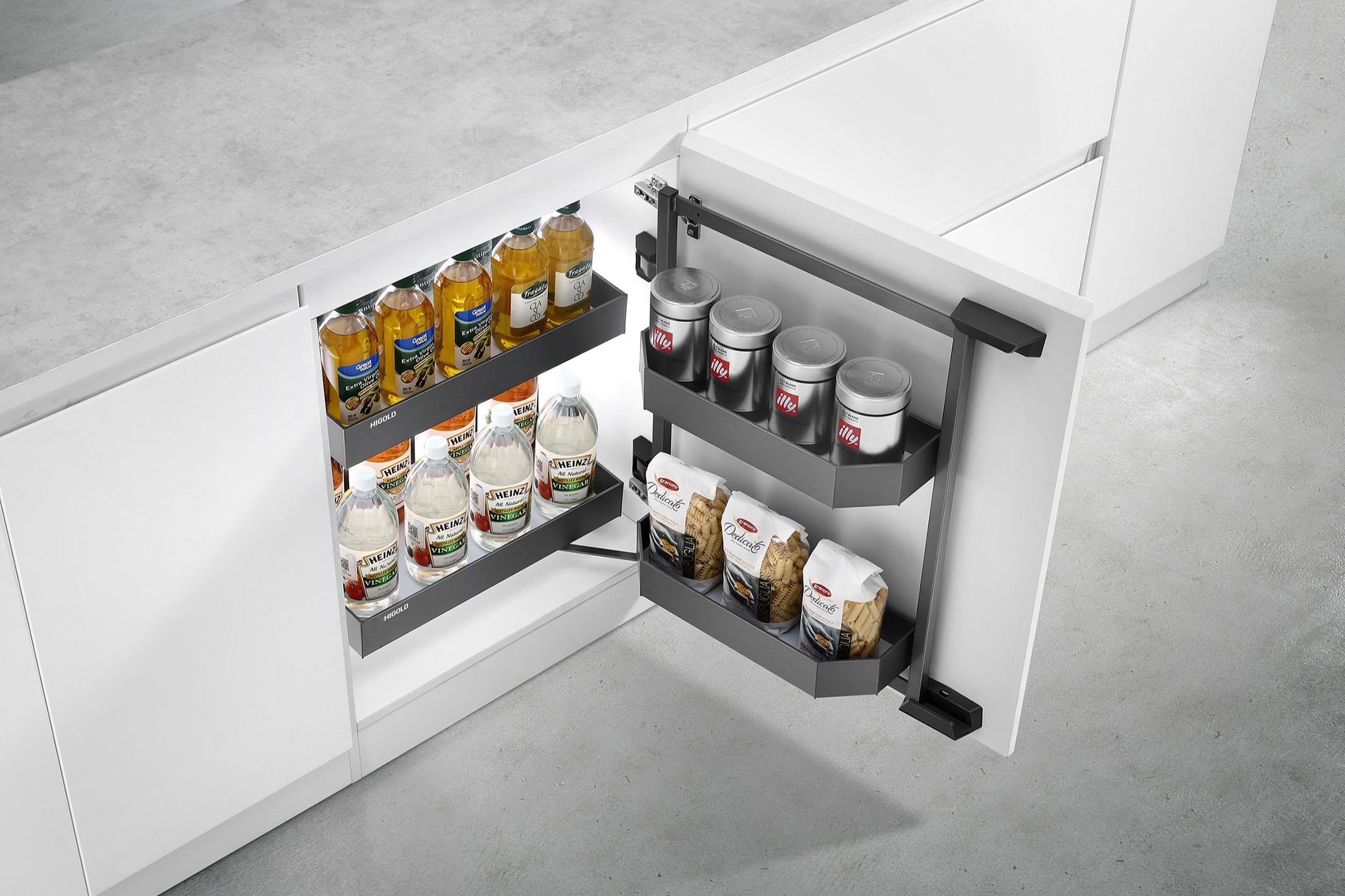 Panorama Swivel PULL-OUTmini 2 - Set Tablare 600mm