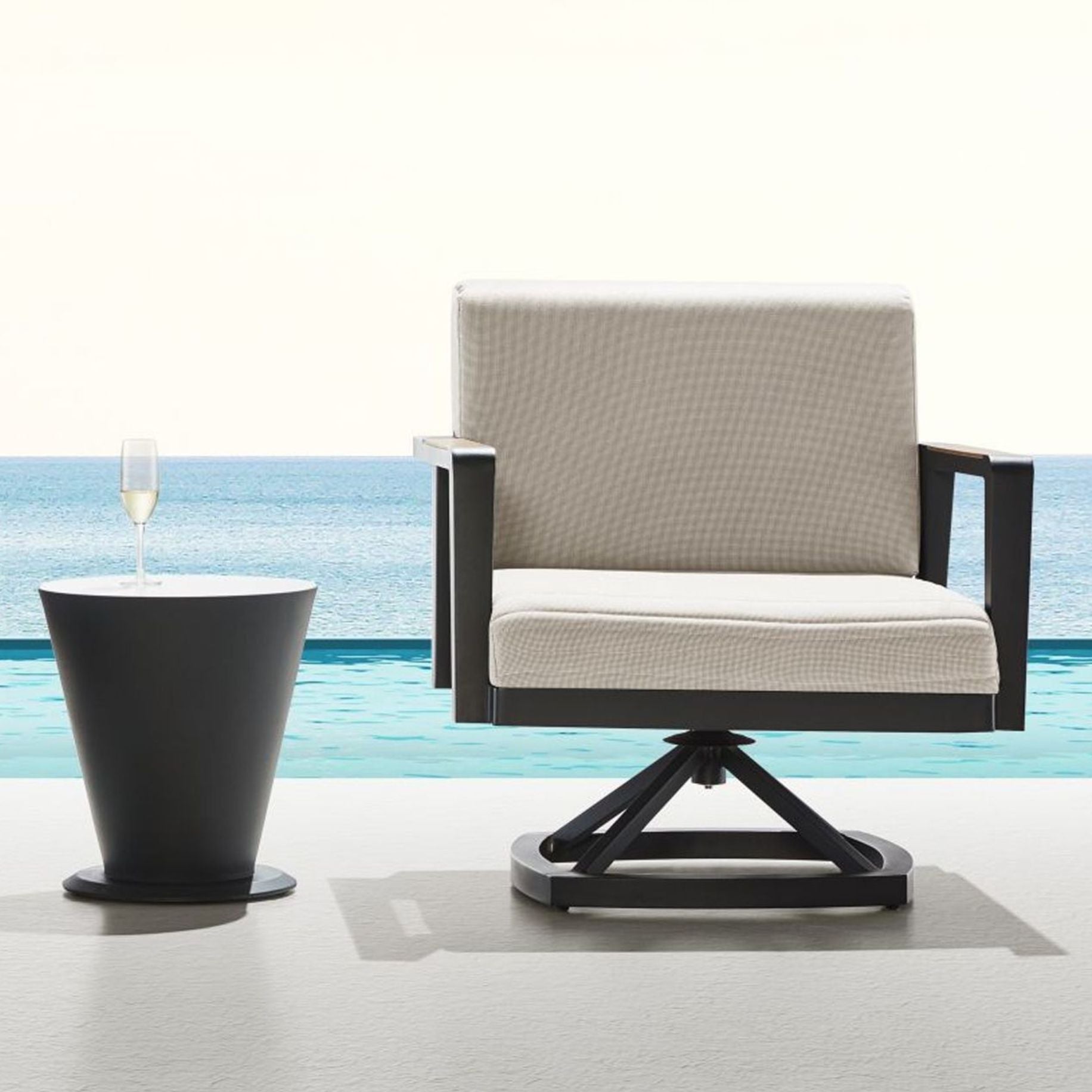 Emoti Balkonmöbel 2er - Set Drehstühle