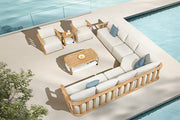Pallisad Deluxe Ecklounge Set inkl. Beistelltisch
