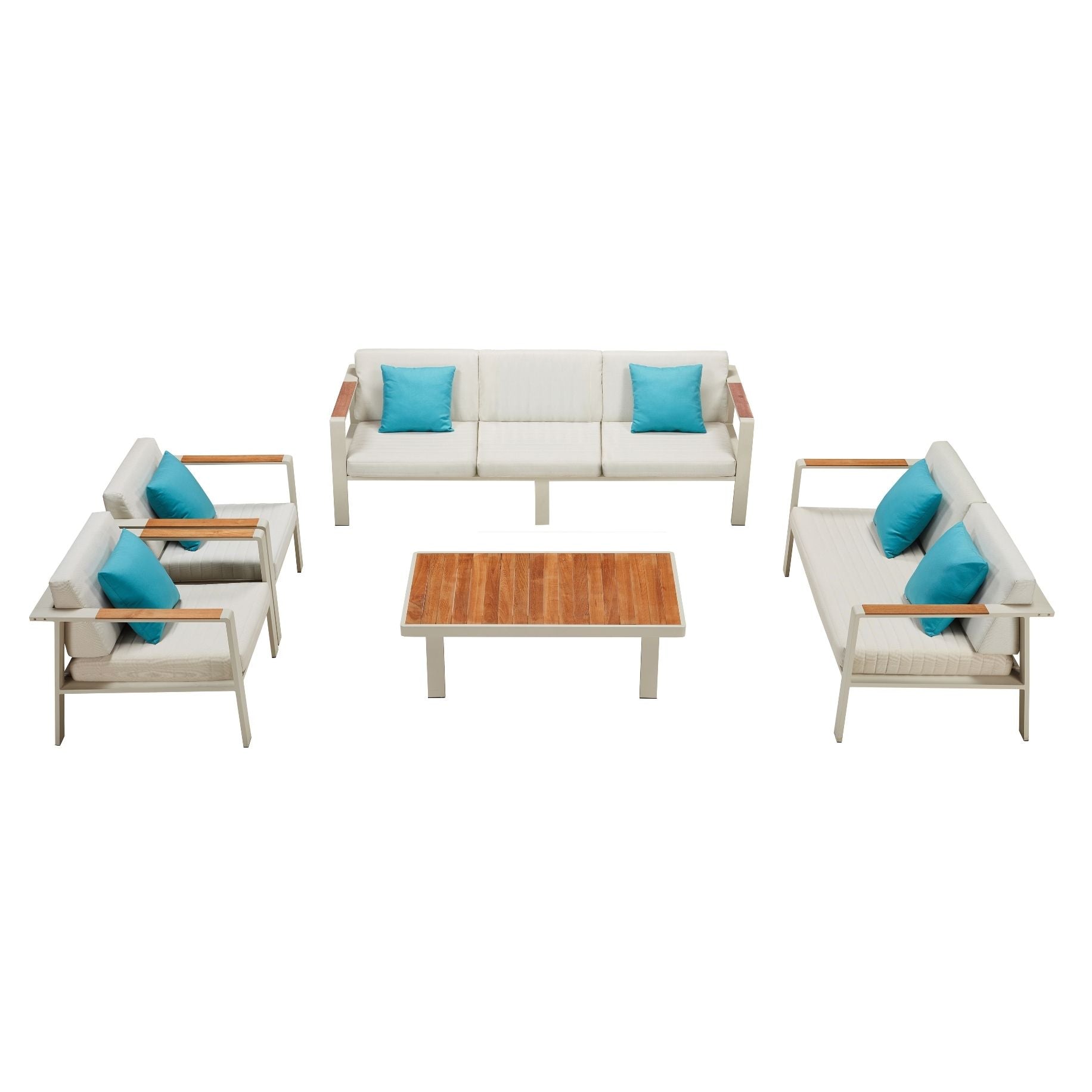 Nofi Loungemöbel Sofa-3er & 2er Set Taupe