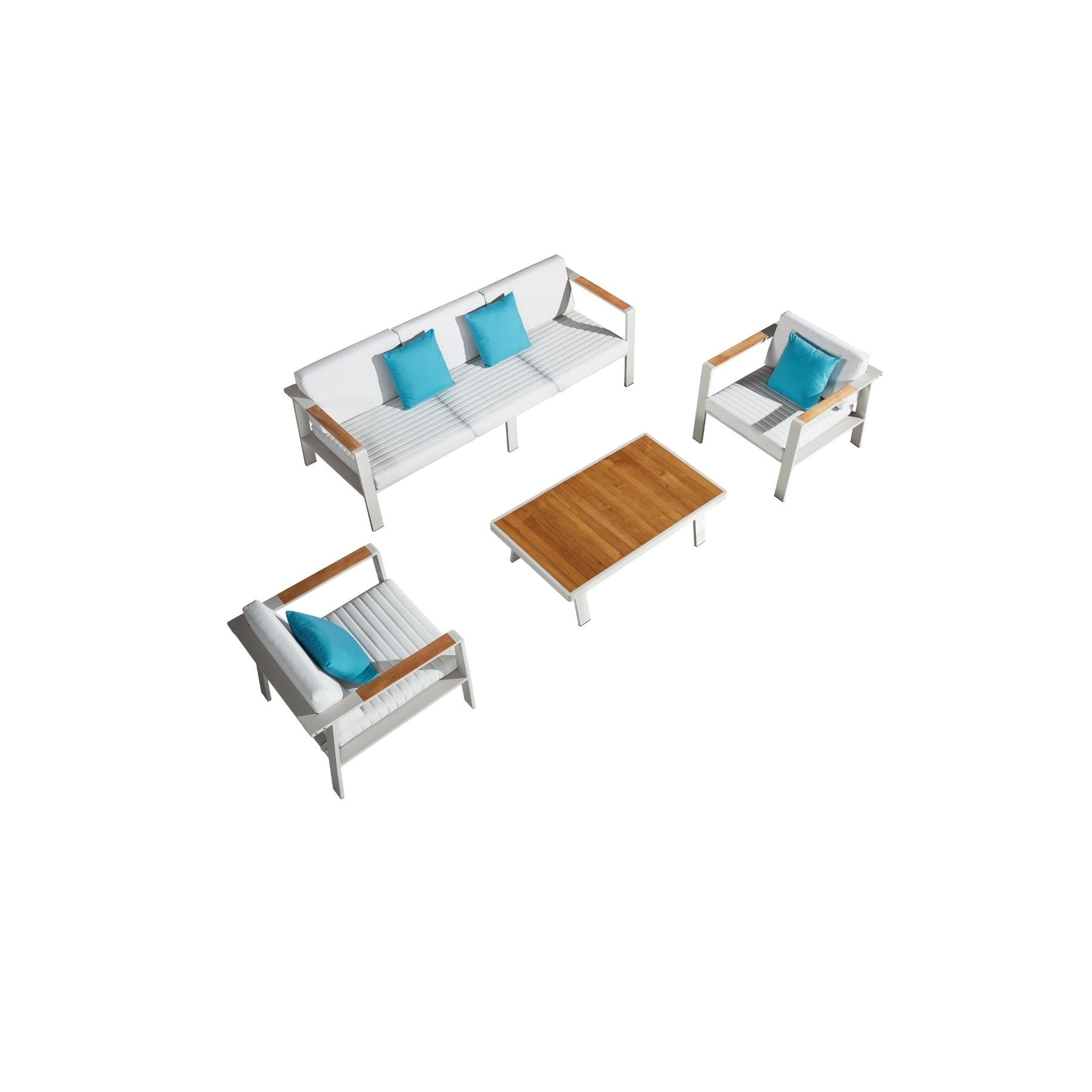 Nofi Loungemöbel Sofa-3er Set Taupe