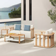 Pallisad Deluxe Loungemöbel Sofa-2er Set inkl. Beistelltisch