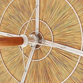 San Diego Strohschirm Set