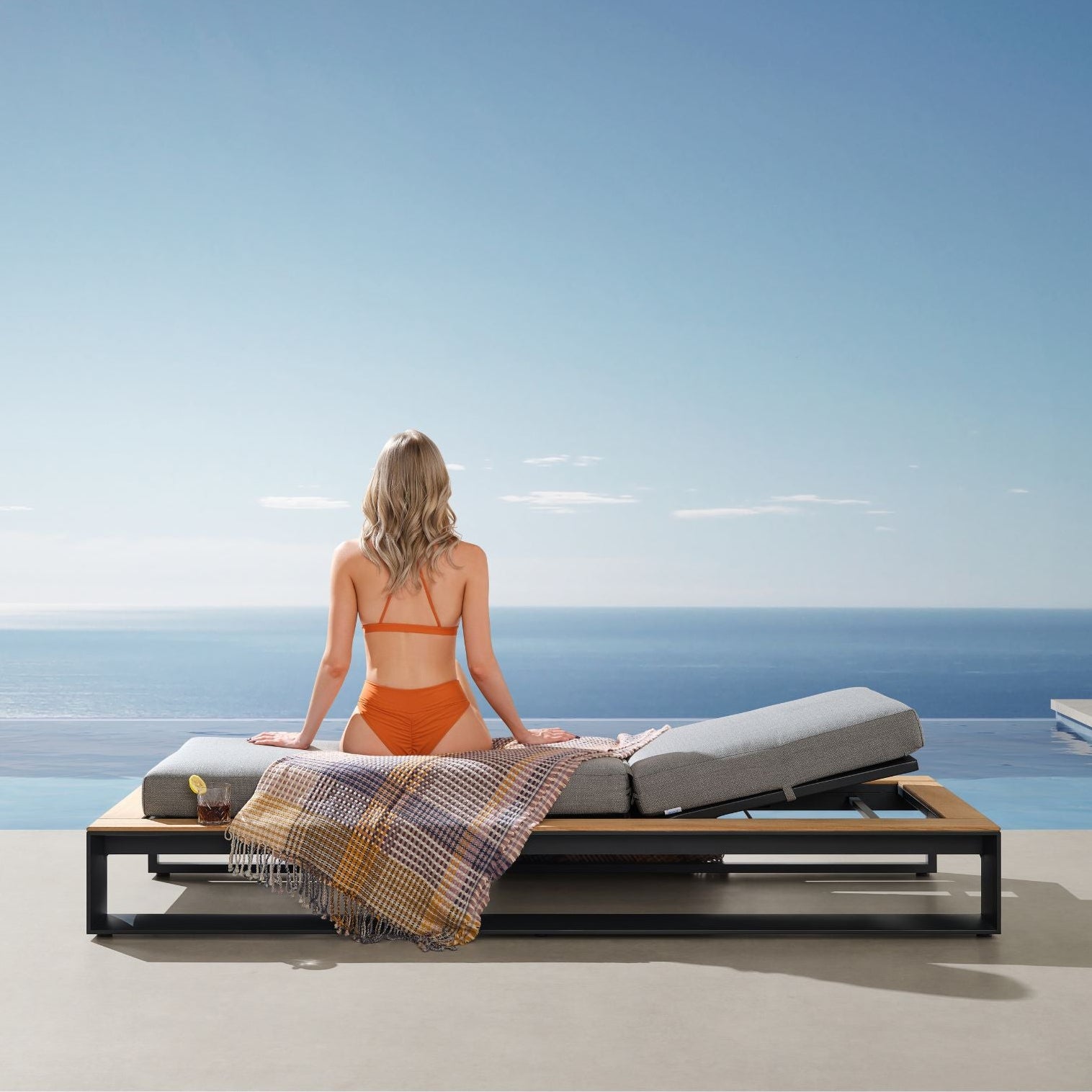 Cambusa Gartenliege inkl. Beistelltisch