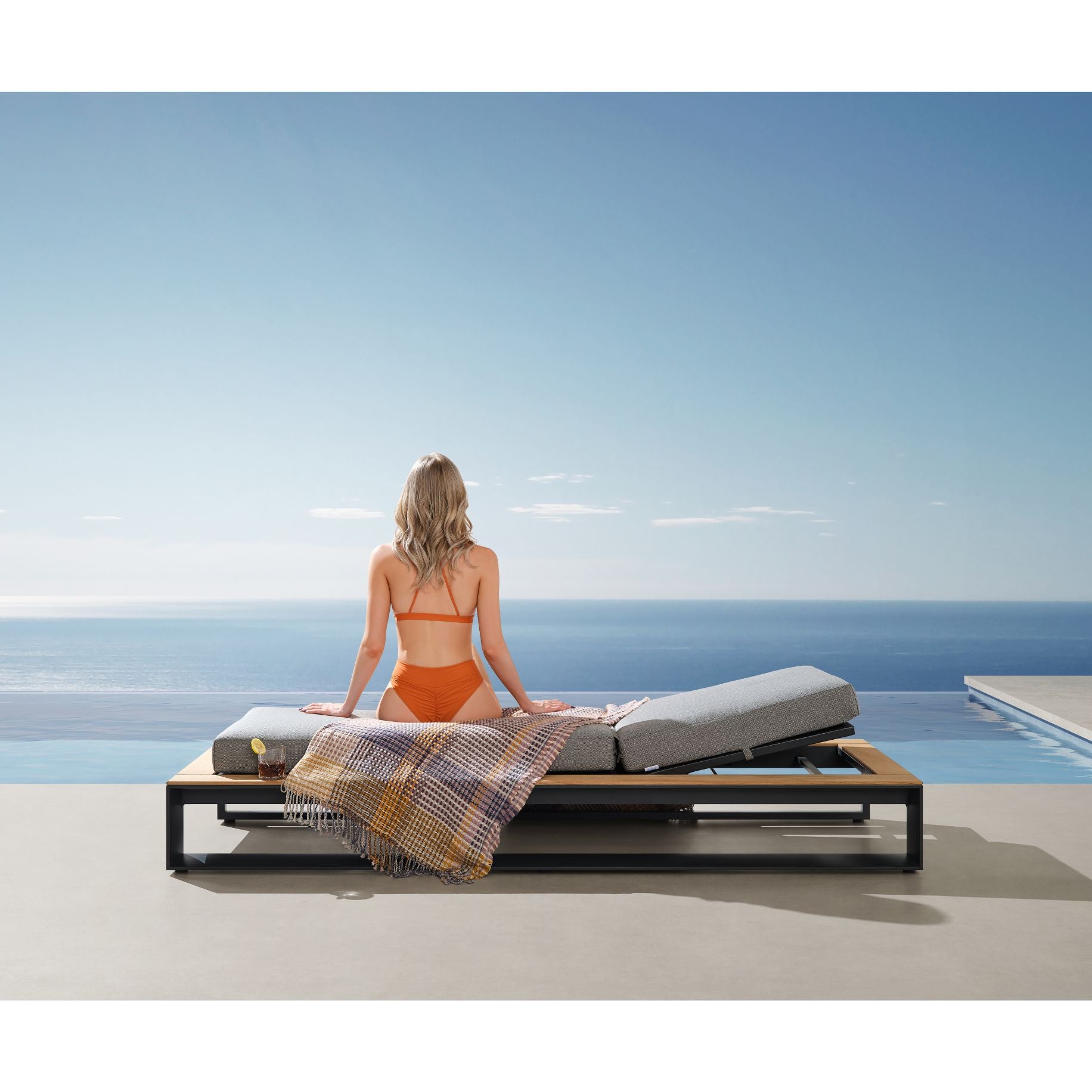 Cambusa Gartenliegen 2er-Set inkl. Beistelltisch