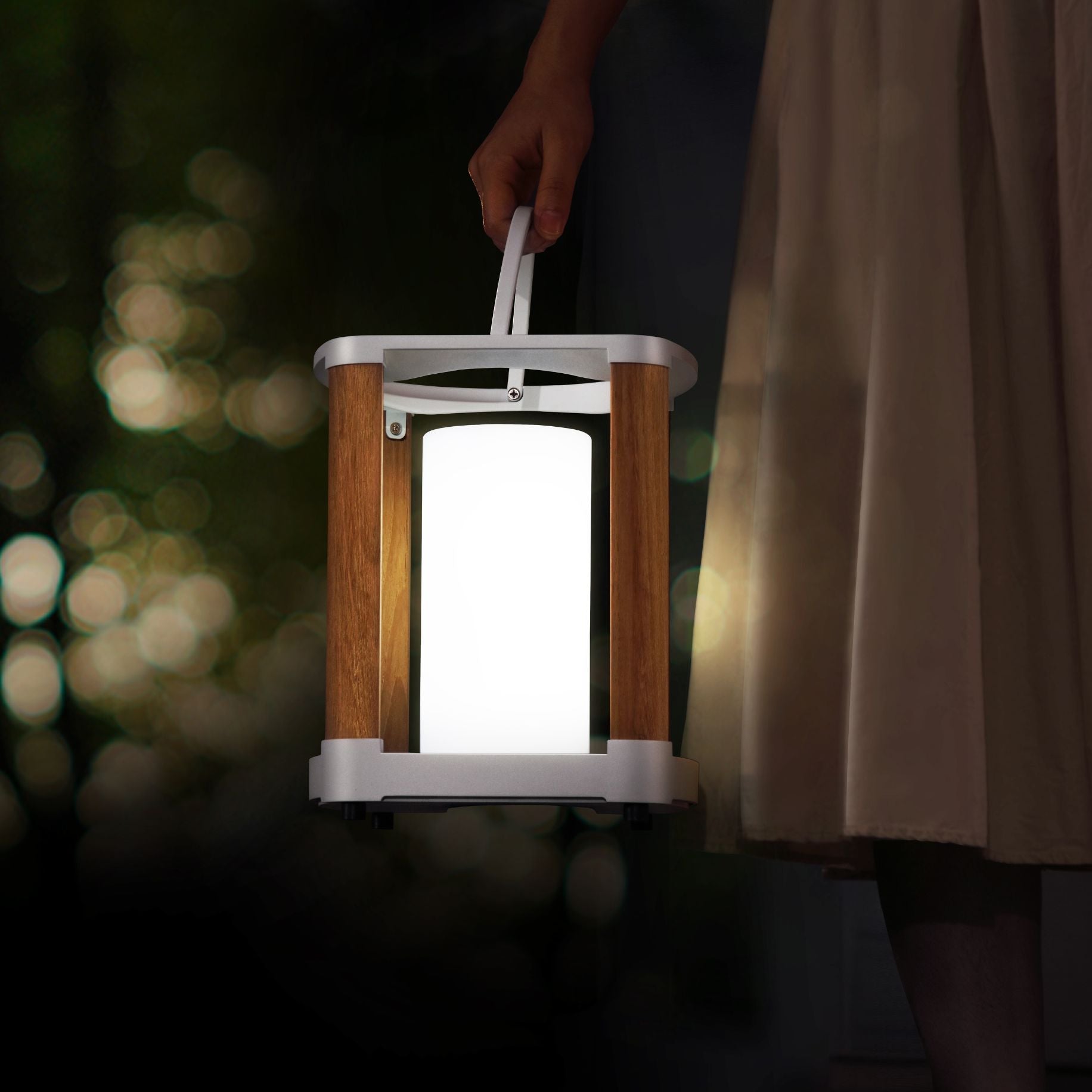 Aurora Solar-Lampen 2er-Set Weiß