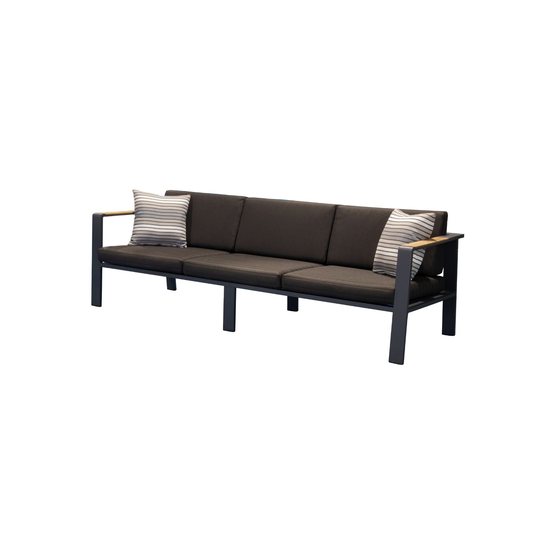 Nofi Loungemöbel Sofa-3er Schwarz