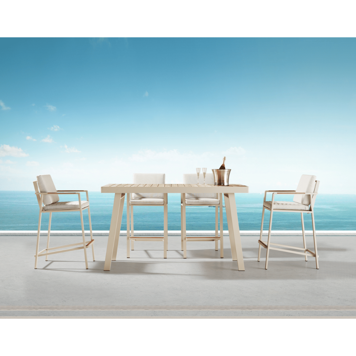 Nofi Bartischgruppe 6er-Set Taupe